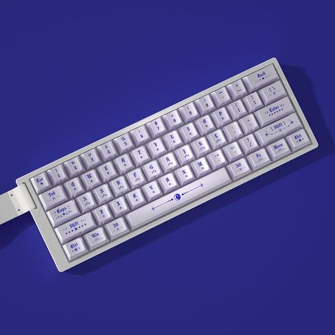 مجموعة أغطية مفاتيح PBT بتصميم معدني مزخرف - أغطية مفاتيح ذات شكل الكرز الفضي، أغطية مفاتيح مخصصة لعملية الأشعة فوق البنفسجية للوحة مفاتيح الألعاب الميكانيكية، 128 مفتاحًا in Saudi Arabia