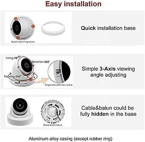 كاميرا IP ملونة كاملة الوضوح بدقة 6 ميجابكسل للرؤية الليلية ColorVu Turret Dome مع أضواء LED بيضاء مرئية، زاوية واسعة 2.8 ملم، ميكروفون خارجي مدمج، التوصيل والتشغيل in Kuwait