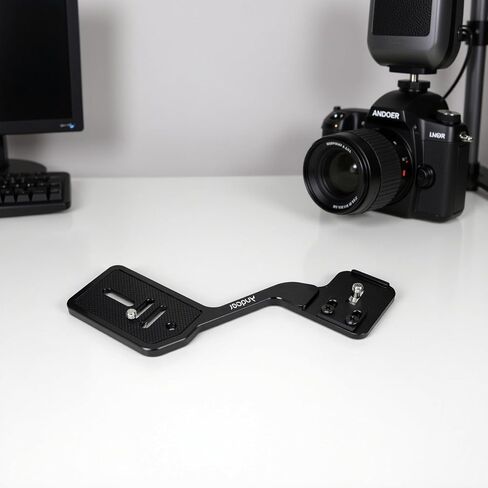 دعامة فلاش للكاميرا من بوميا، حامل من سبائك الألومنيوم CNC مع برغي 1 4 بوصة لكاميرات DSLR، متوافق مع الحوامل الثلاثية ورؤوس الكرة، للإضاءة الاحترافية in Kuwait