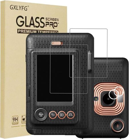 2+2 واقي شاشة من الزجاج المقوى متوافق مع كاميرا instax mini LiPlay +، مضادة للخدش، خالية من الفقاعات، صلابة 9H in Kuwait