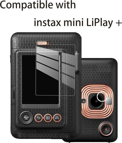 2+2 واقي شاشة من الزجاج المقوى متوافق مع كاميرا instax mini LiPlay +، مضادة للخدش، خالية من الفقاعات، صلابة 9H in Kuwait