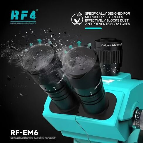 HD 4K USB Camera Zoom Triocular Microscope 15.6Inch 4K HD Display Screen Phone Soldering PCB Repair (RF7050TVD2-4KC1) in Kuwait