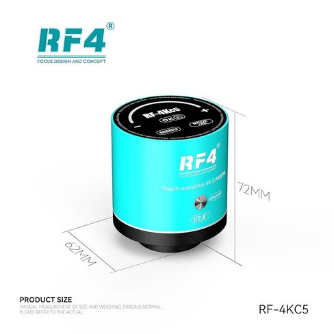 كاميرا مجهرية RF-4KC5، مزودة بمستشعر 8.29 ميجابيكسل، دقة 4K فائقة الوضوح تعرض كل تفاصيل الإصلاح in Kuwait