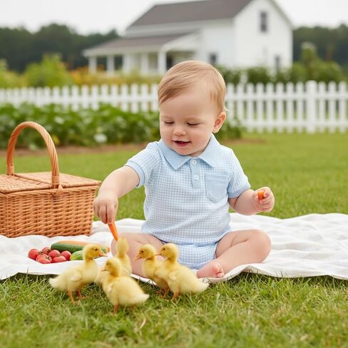 Newborn Baby Boy Summer Clothes Waffle Short Sleeve Lapel Button Romper Up Loose Fit Plaid Jumpsuit Baby Boy Outfit in Saudi Arabia