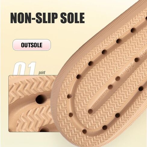 Pillow Sandals for Women Men Double Buckle Slides Slippers Thick Sole Adjustable Flat Sandals EVA in Saudi Arabia