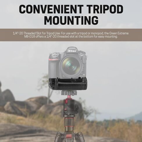 مقبض بطارية Green Extreme MB-D18 لكاميرا Nikon D850 - طاقة ممتدة وعناصر تحكم في التصوير الرأسي in Kuwait