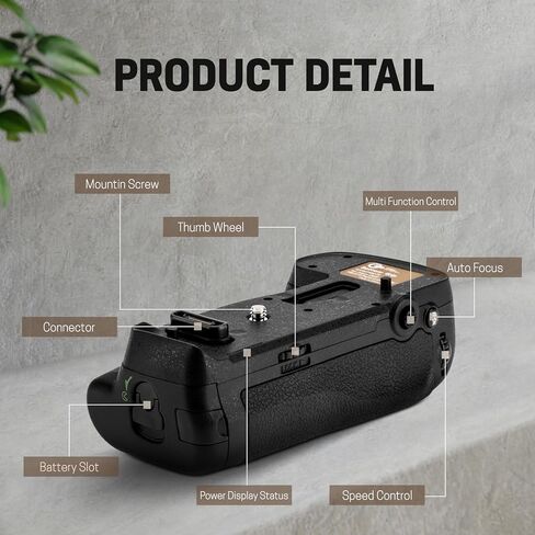 مقبض بطارية Green Extreme MB-D18 لكاميرا Nikon D850 - طاقة ممتدة وعناصر تحكم في التصوير الرأسي in Kuwait