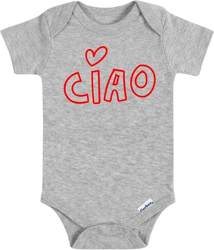 بدلة Ciao Baby، قطعة واحدة إيطالية Hello Infant - هدية مولود جديد، ملابس لطيفة لحديثي الولادة، هدية للأولاد والبنات in Kuwait