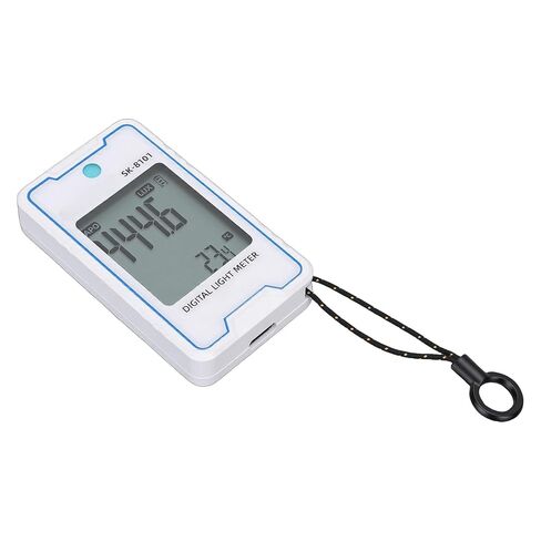 Generic Mini Digital Light Meter, Temperature Humidity Display 0.1-999900 Light FC Range, Type C Charging Meter, Ideal for Plants, Photography & Indoor Lighting (SK-8101) in Kuwait