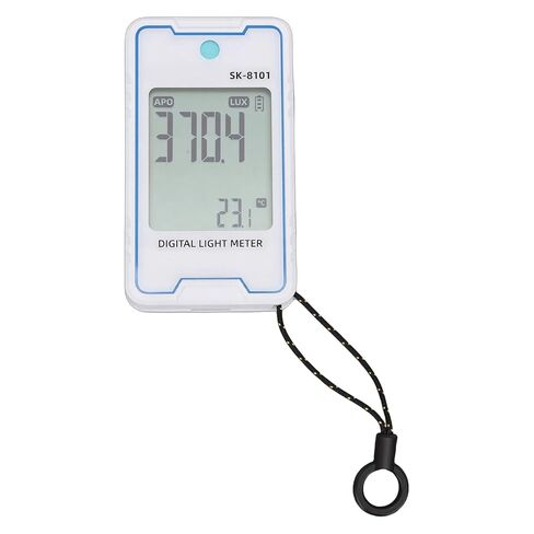 Generic Mini Digital Light Meter, Temperature Humidity Display 0.1-999900 Light FC Range, Type C Charging Meter, Ideal for Plants, Photography & Indoor Lighting (SK-8101) in Kuwait