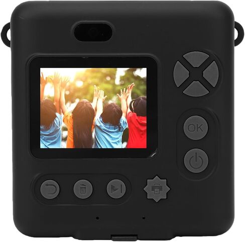 TOPINCN Instant Print Camera for Kids, Digital Video Camera, 2.4 Inch Screen 1080P Video 16X Digital Zoom Flash 15 Scene Filters 16 Stickers 372 Photos Printing HD in Kuwait