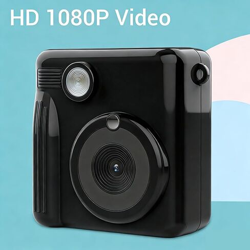 TOPINCN Instant Print Camera for Kids, Digital Video Camera, 2.4 Inch Screen 1080P Video 16X Digital Zoom Flash 15 Scene Filters 16 Stickers 372 Photos Printing HD in Kuwait