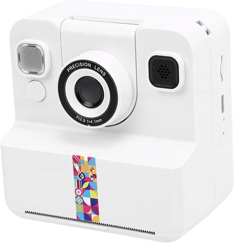 1080P Instant Digital Print Camera - 16x Zoom Instant Print Camera for Kids, 2.4 Inch Screen, Paper Included, with Five Colors, Adorable Frames, and MP3 Player for in Kuwait
