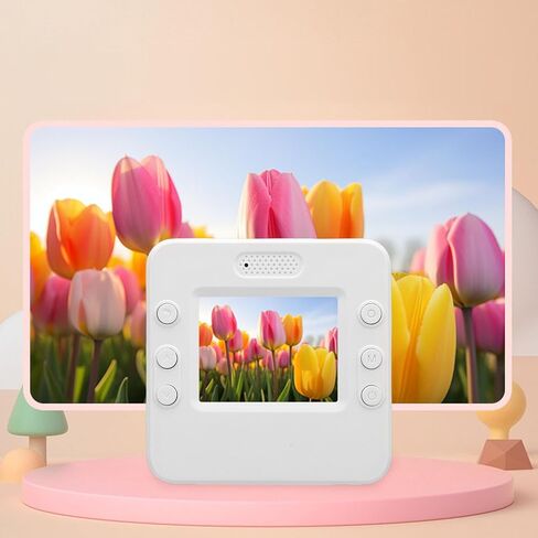 1080P Instant Digital Print Camera - 16x Zoom Instant Print Camera for Kids, 2.4 Inch Screen, Paper Included, with Five Colors, Adorable Frames, and MP3 Player for in Kuwait