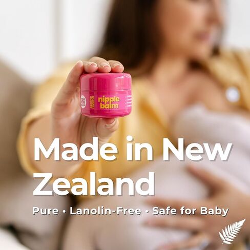 Nipple Balm for Breastfeeding Moms – 100% Natural, Lanolin-Free, Safe for Baby, No Wipe-Off Needed (45g) in Kuwait