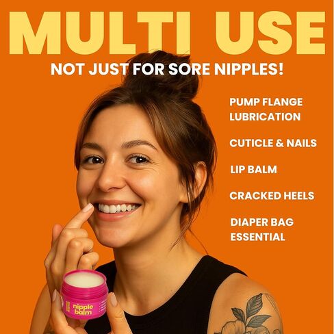 Nipple Balm for Breastfeeding Moms – 100% Natural, Lanolin-Free, Safe for Baby, No Wipe-Off Needed (45g) in Kuwait