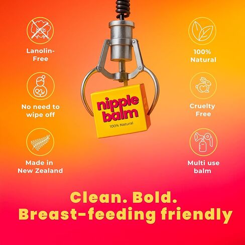Nipple Balm for Breastfeeding Moms – 100% Natural, Lanolin-Free, Safe for Baby, No Wipe-Off Needed (45g) in Kuwait