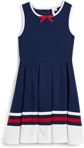 Janie and Jack Girls Trimmed Ponte Dress (Infant/Toddler/Little Kid/Big Kid) in Saudi Arabia