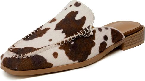 Beauty Cry Women's Square-Toe Mules Low-Heel Flats in Saudi Arabia