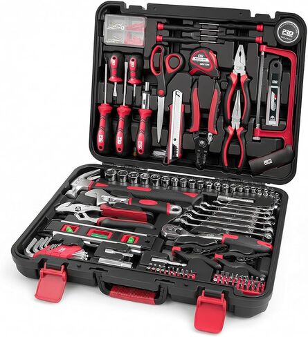 Prostormer 210-Piece Home Tool Kit, Household Auto Basic Complete Hand Repair Tool Set with Portable Storange Case,All Purpose Tool Box Kit for Men and Women in Kuwait