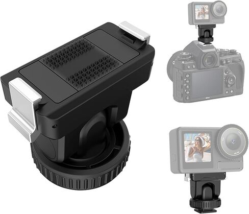 PULUZ حامل مغناطيسي سريع الإصدار لكاميرا DJI Osmo Action 6/Nano، حذاء بارد مع فتحة لولبية 1/4 بوصة وتعديل إمالة 75 درجة، قاعدة قفل مغناطيسية لملحقات الكاميرا in Kuwait