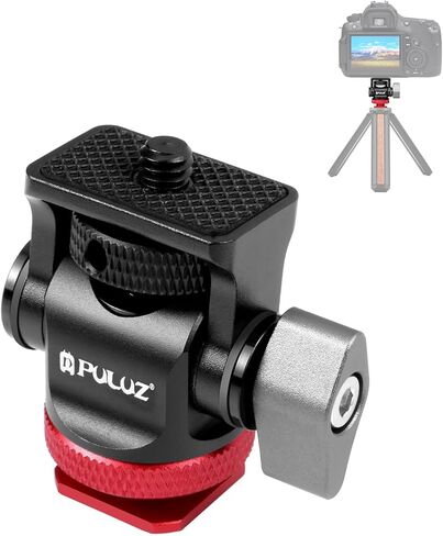 PULUZ Magnetic Quick Release Mount for DJI Osmo Action 6/Nano Camera, Cold Shoe with 1/4" Screw Hole&75°Tilt Adjustment,Magnetic Locking Base for Camera Accessories in Saudi Arabia