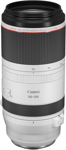 عدسة Canon RF 100-500mm f/4.5-7.1 L هي عدسة USM - حقيبة عدسة، فلاتر، غطاء توليب، + المزيد - الحزمة الأساسية (متجددة) in Kuwait