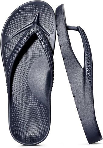 KIDMI Arch Support Flip Flops for Womens Comfortable Orthopedic Sandals, New Navy 41 in Kuwait
