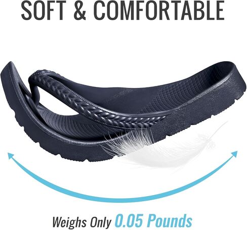 KIDMI Arch Support Flip Flops for Womens Comfortable Orthopedic Sandals, New Navy 41 in Kuwait