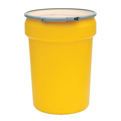 Eagle 1601M Lab Pack Drum with Metal Lever-Lock, 30 Gallon,21-1/8" OD x 28-1/2" Height, Yellow in Saudi Arabia