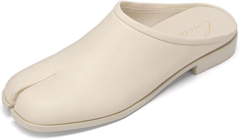 Split Toe Slides Flats Comfortable Tabis Loafers Closed Slippers Low Block Heels Backless Casual Walking Shoes Dressy Mules/Cloges in Saudi Arabia