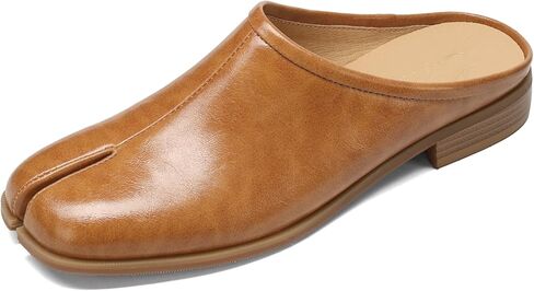 Split Toe Slides Flats Comfortable Tabis Loafers Closed Slippers Low Block Heels Backless Casual Walking Shoes Dressy Mules/Cloges in Saudi Arabia