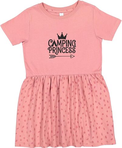 inktastic Camping Princess Toddler Dress in Saudi Arabia