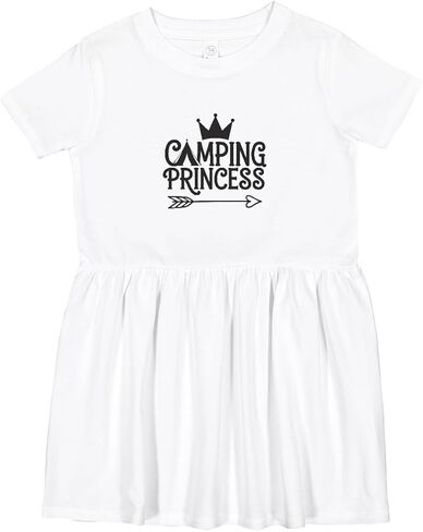 inktastic Camping Princess Toddler Dress in Kuwait