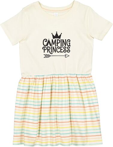 inktastic Camping Princess Toddler Dress in Saudi Arabia