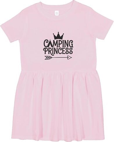 inktastic Camping Princess Toddler Dress in Saudi Arabia