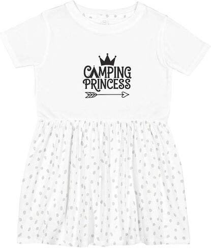 inktastic Camping Princess Toddler Dress in Saudi Arabia