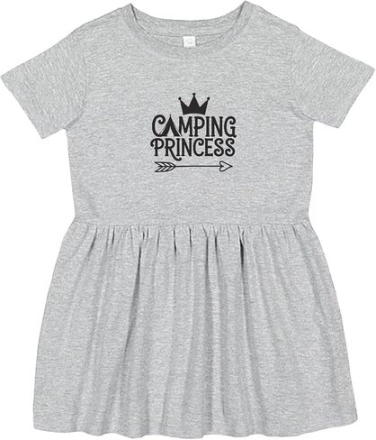 inktastic Camping Princess Toddler Dress in Saudi Arabia