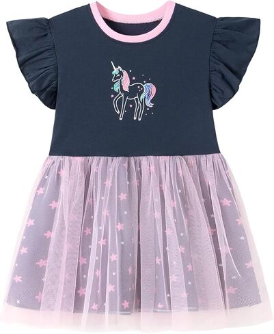 Toddler Girl Sleeveless Dress Cotton Summer Sundress Baby Casual Playwear Cute A-Line Dresses 2-7 Years in Saudi Arabia