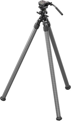 Leofoto STO-322CX Inverted Carbon Fiber Tripod for Hunting/Shooting, 36mm Durable Sand-Proof Leg, Integrated Lever-Release Ball Head, Compatible with Arca & Picatinny in Saudi Arabia