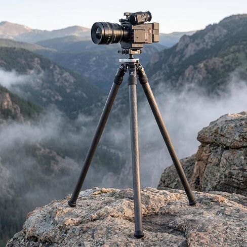 Leofoto STO-322CX Inverted Carbon Fiber Tripod for Hunting/Shooting, 36mm Durable Sand-Proof Leg, Integrated Lever-Release Ball Head, Compatible with Arca & Picatinny in Saudi Arabia