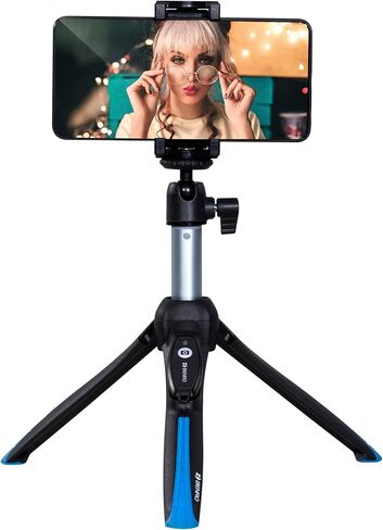 Benro BK70 Smart Selfie Stick and Mini Tripod with Bluetooth Remote, Adjustable Phone Mount, Portable Handheld Tripod Stand for Smartphones, Maximum Height of Approximately 69.7 inches in Saudi Arabia