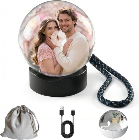 Memory Orb Ball – 2.7" Crystal Video Orb, USB Upload Photos & Videos, Auto Loop Playback, Personalized Gift for Couples, Anniversary, Birthday, Wedding & Mother's Day (Mac & Windows) in Kuwait