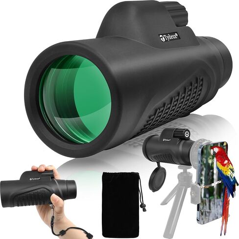 12x50 Handheld Monocular Telescope BAK-9 Prism Monoscope for Bird Watching Hunting Camping Traveling Stargazing Wildlife in Kuwait