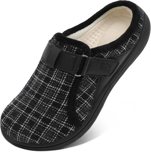 BARERUN Mens Womens Slippers Memory Foam House Slippers with Adjustable Buckle Soft-Lightweight Mules & Clogs Slippers Slip on House Shoes with Wide Widths Indoor/Outdoor in Kuwait