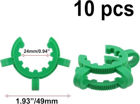 Semetall 10 قطعة مقاطع مشتركة بلاستيكية حمراء 10 مللي متر للزجاج القياسية المخروطية واجهة كليب الزجاج الأرضي مشترك ملحق in Kuwait