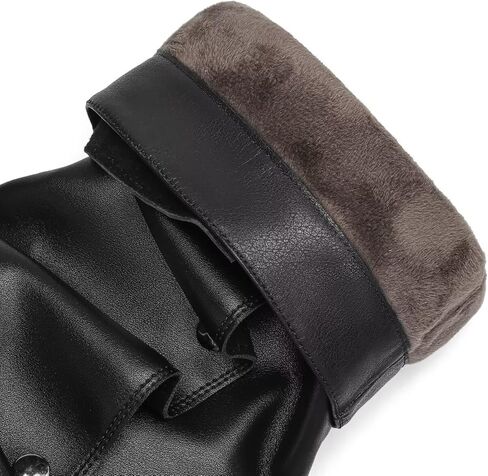Mid Calf Boots for Women Fold Over Round Toe Chunky Sole in Kuwait