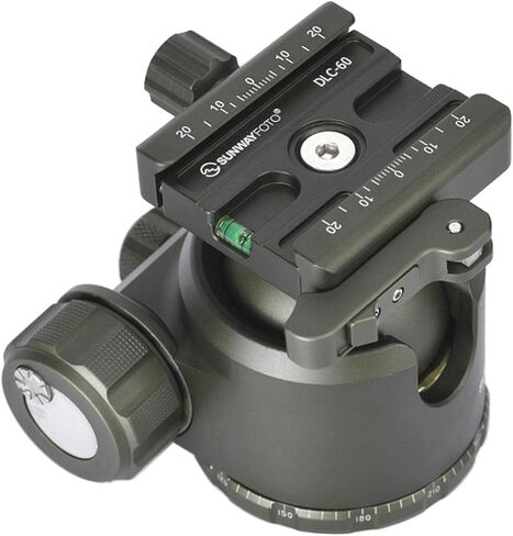 Sunwayfoto XB-52DLG 44mm الانظار عالية قفل القوة كرة ثلاثية الرأس ث Arca متوافق الثنائي رافعة QR المشبك in Kuwait