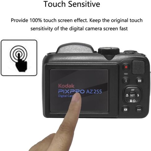 واقي شاشة Kodak PIXPRO AZ255 - [3 عبوات] طبقة TPU ناعمة وشفافة عالية الدقة [مضادة لبصمات الأصابع] [مضادة للخدش] [خالية من الفقاعات] متوافقة مع كاميرا Kodak PIXPRO AZ255 الرقمية in Kuwait