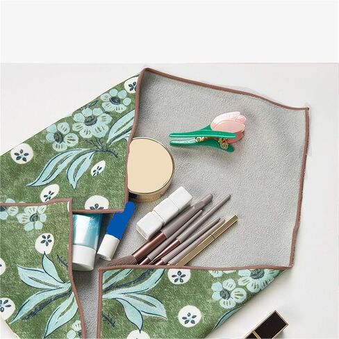 Self-adhesive cosmetic/camera lens bag and cat/dog grooming wrap washable multi-functional storage cloth suitable for SLR/mobile phone/computer/cosmetics(Dandelion【45 * 45cm】) in Saudi Arabia
